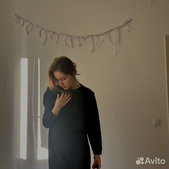 Теплое женское платье