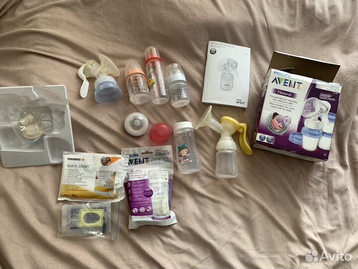 Новые пакеты philips avent. Молокоотсосы б/у