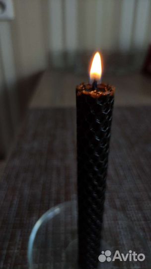Черные восковые свечи очистка
