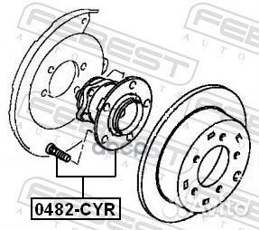 Ступица в сборе задняя mitsubishi lancer CY,CZ#