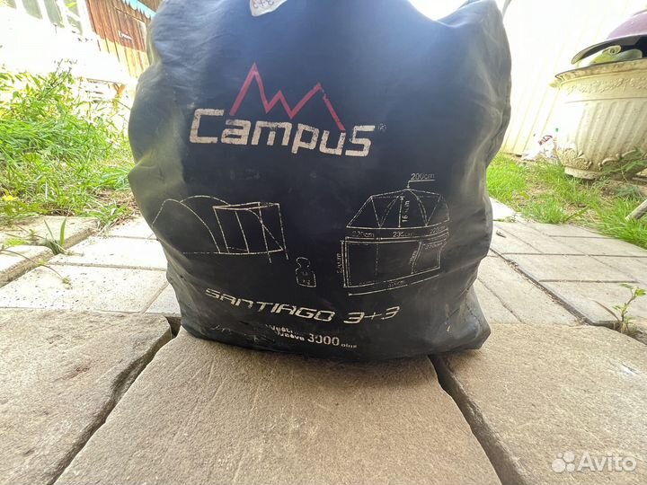 Походная палатка всесезонная campus santiago 3+3