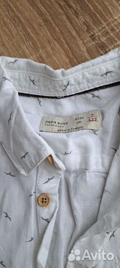 Рубашка zara для мальчика 122