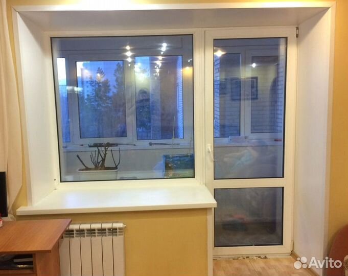 Выход на балкон с завода