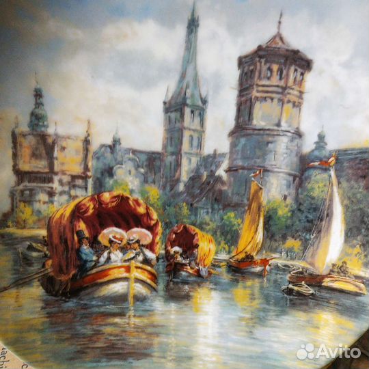 Антиквариат из Европы. Тарелка коллекционная