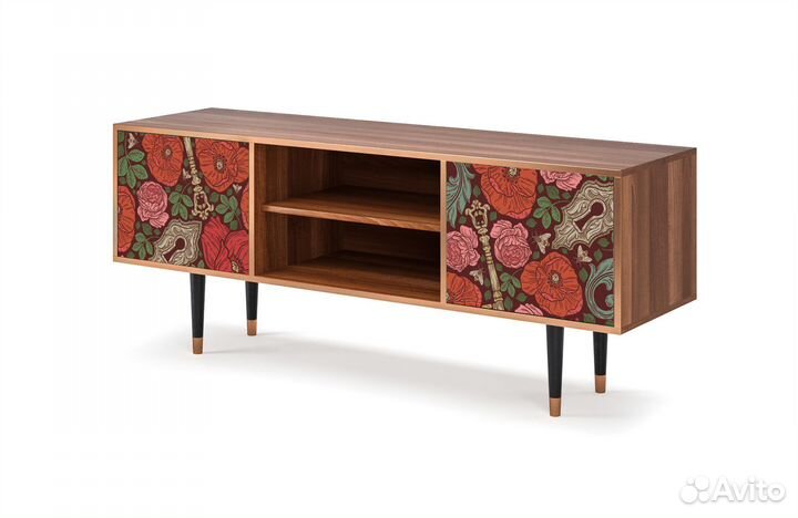 Тв-тумба T2 - Орех - Poppy Garden