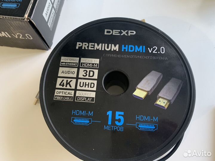 Кабель hdmi 2.0 4k 15 метров