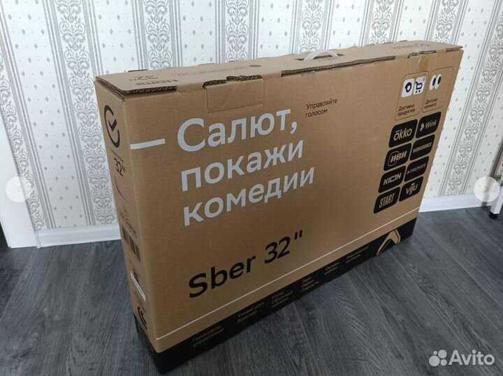 Телевизор SMART TV Sber 32 новый