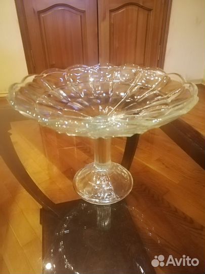 Ваза фруктовница на ножке СССР