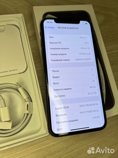 iPhone XS Space gray, 64GB