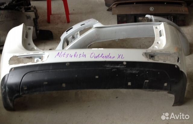 Задний бампер на mitsubishi outlander