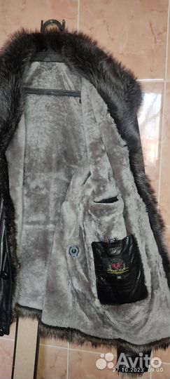 Кожаная куртка мужская зима