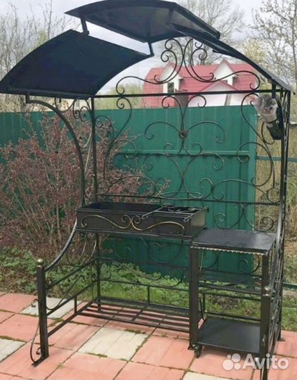 Мангал в стиле лофт