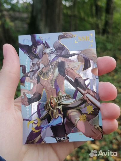 Коллекционные зеркальные карточки геншин импакт