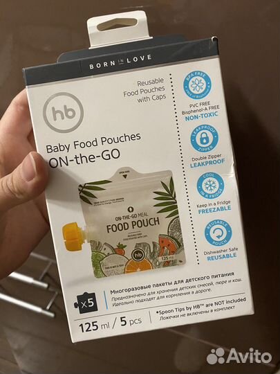 Паучи для детей, пюре детское