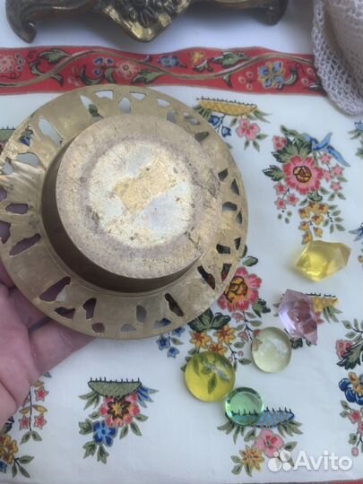 Пепельница латунь. Винтаж