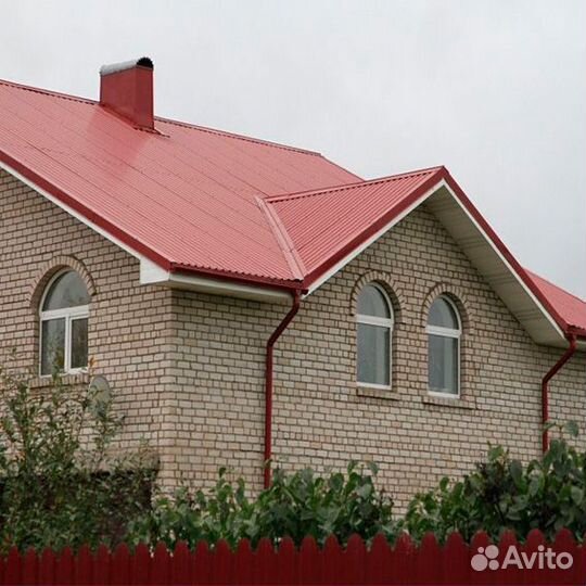 На крышу: профлист, черепица. Доставим