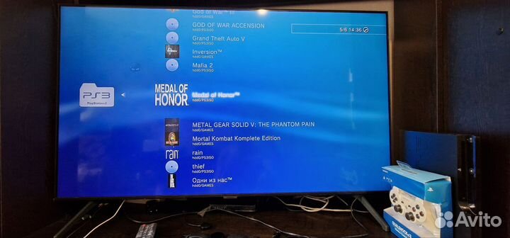 Sony PS3 slime 500гб прошитая