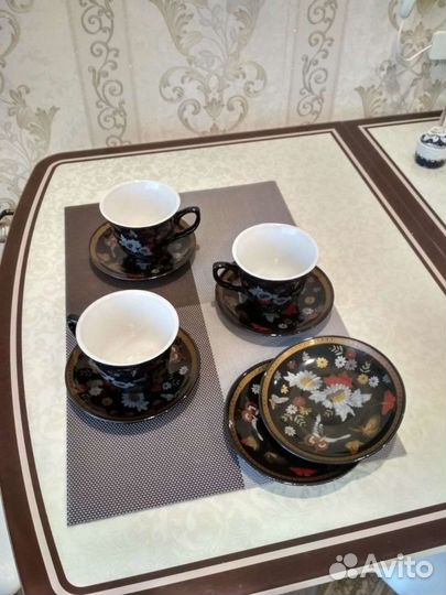 Чашка с блюдцем фарфор