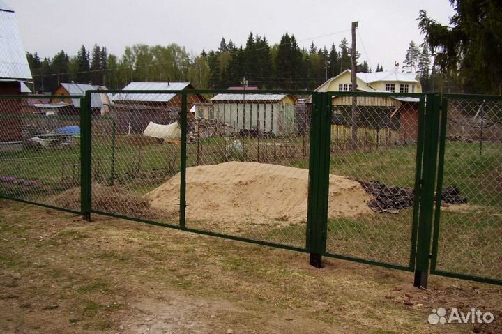 Забор из рабицы