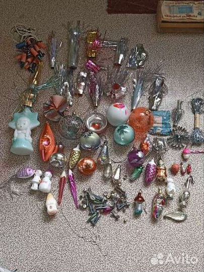 Винтажные ёлочные игрушки СССР