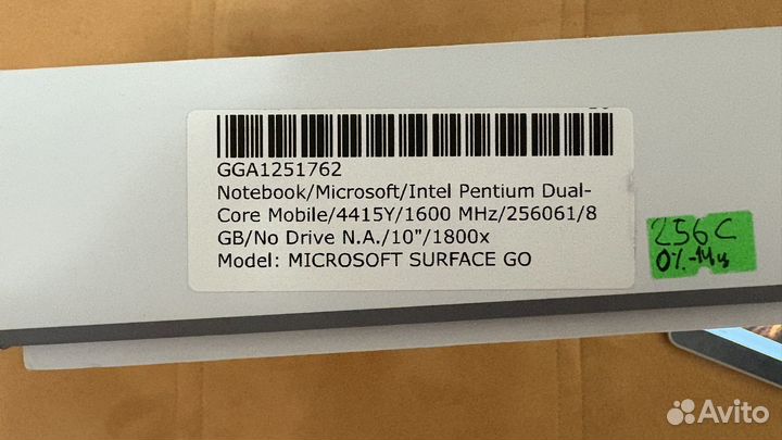 Surface GO 256 Gb