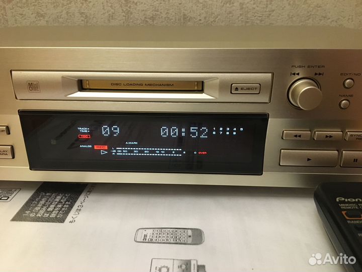 MD pекoрдер pioneer MJ-D7 (Jaрan, 100 В)