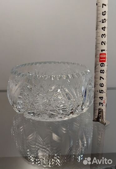 Хрустальная ваза-конфетница СССР