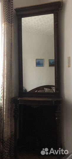 Зеркало старинное с консолью