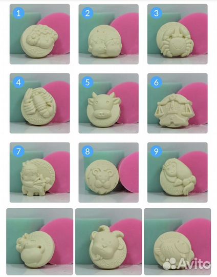 Знаки зодиака. Формы для мыла