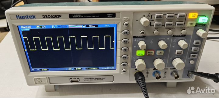 Цифровой 2х канальный осциллограф Hantek DSO5202P