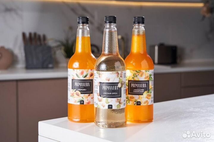 Сиропы Primavera 1л, пэт(для Кофе и Коктейлей)