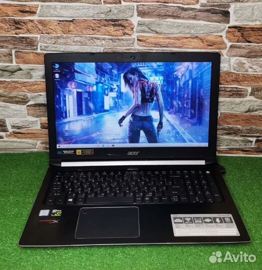 Игровой ноутбук Acer aspire i5 7го/GTX 1050/SSD