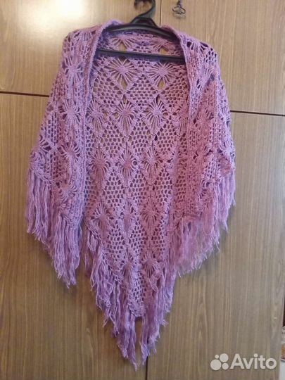 Вязанный плед 110110,полушерсть