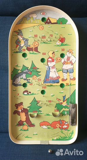 Настольный бильярд (пинбол) СССР винтаж