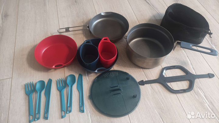 Походный набор посуды decathlon на 2 персоны