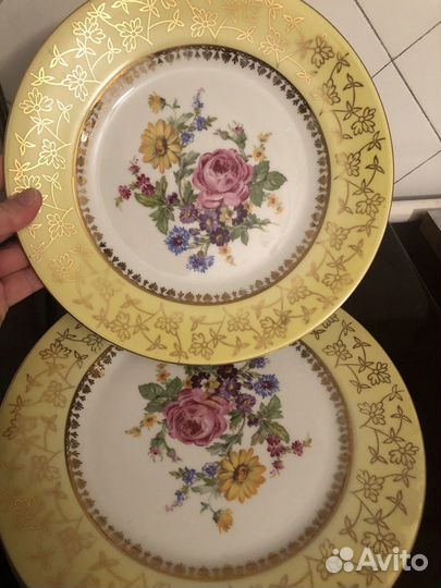 Тарелки cobalt чехия