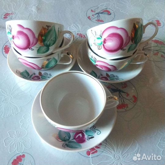 Сервиз,чайные пары Агашки,Дулево