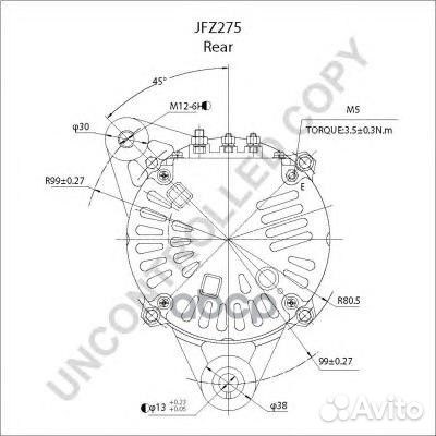 Генератор JFZ275 prestolite