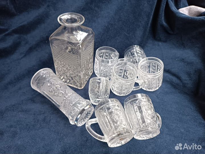 Хрусталь СССР, салатницы, бокалы, рюмки