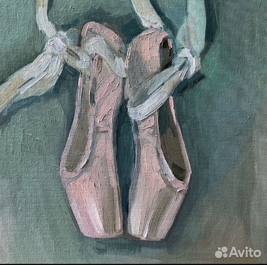 Пуанты балерины картина маслом