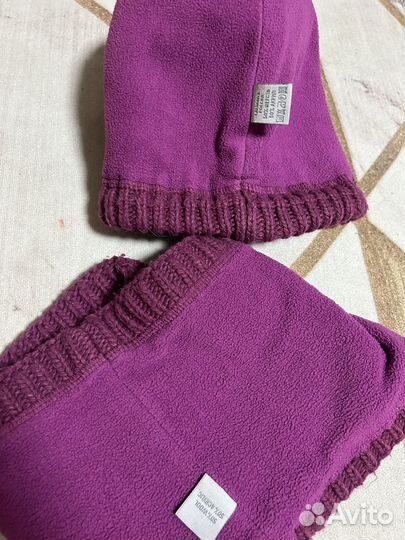 Комплект шапка и снуд для девочки