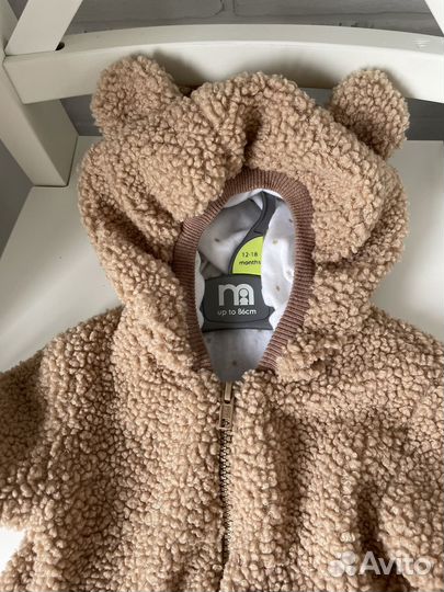 Теплая кофта мишка разм.74