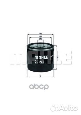 Фильтр масляный oc242 Mahle/Knecht