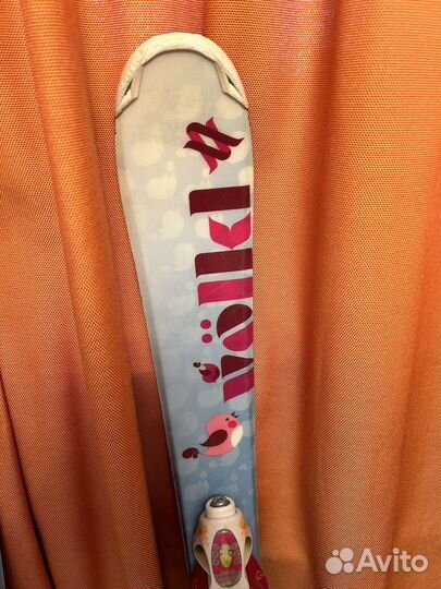 Горные лыжи+ботинки 100 см