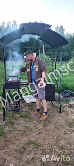 Мангал в стиле лофт