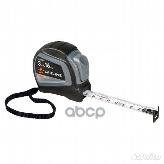 Рулетка в прорезиненном корпусе с фиксатором 3м
