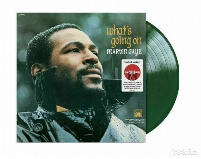 Marvin Gaye What's Going On винил цветной