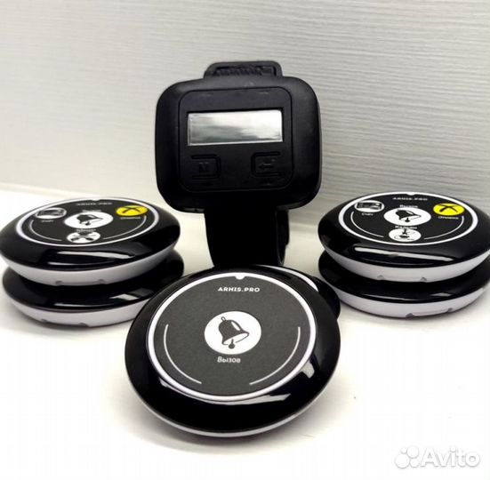 Кнопка вызова персонала, официанта с часами