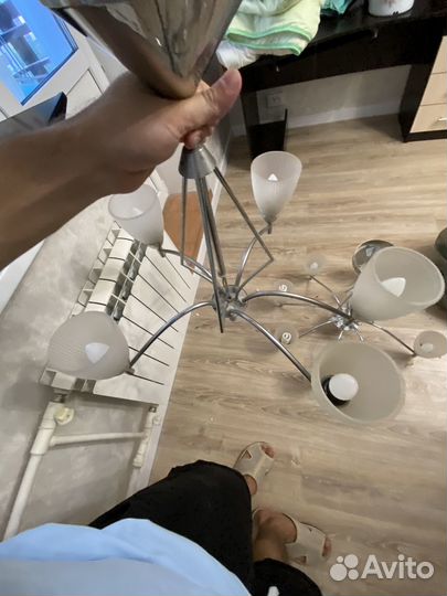 Люстра подвесная потолочная бу