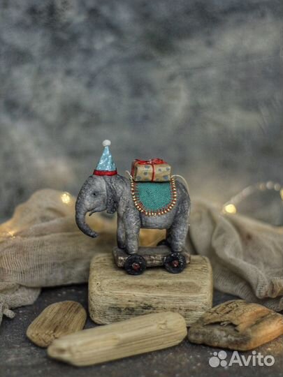 Ватная ёлочная игрушка 